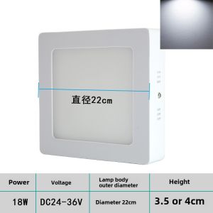 Xinkaisheng Dc12v24v36v DC Surface Mounted Downlight Solar RV Boat Slim LED Ceiling Light Panel Light