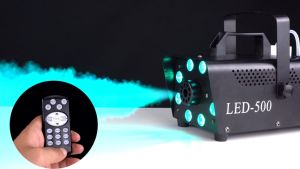 Fog Smoke Machine 500W DJ Party Disco Light With Remote Control RGB Fog Machine Laser Stage Effect Light LED