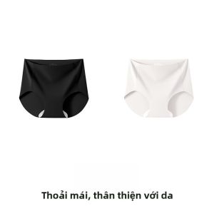 Quần lót PIER N°5 nữ làm bằng vải Ice Silk họa tiết trà hoa hồng kháng khuẩn