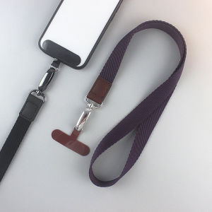 Elegant Minimalist Mobile Phone Lanyard for Men And Women Dark Purple Durable Neck Strap Anti-Loss Crossbody Strap