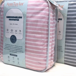 Ann Taylor Marshmallow Comforter - Ice Cool Feeling Breathable Fabric Lightweight Skin Friendly Cloud Like Feel