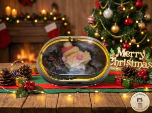 บราวนี่ช๊อคโกแลต คริสต์มาส ถ้วยทองหรูหรา ขนาด68ml