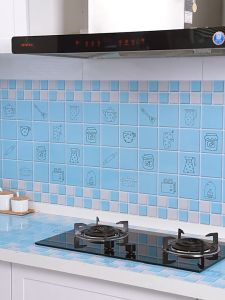 สติ๊กเกอร์ สติ๊กเกอร์ติดผนัง วอลเปเปอร์ ติดครัว กันน้ำ วอลเปเปอร์กาวในตัว 60cm*3เมตร แบบใหม่ กันน้ำ กันเชื้อ กันเชื้อรา และทนความร้อน