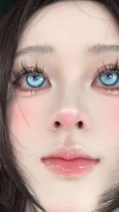 Kính Áp Tròng Màu Cosplay EYESHARE 1 Cặp Halloween Đỏ Xanh Lá Xanh Dương Anime Xanh Dương Trang Điểm Đẹp Dùng Được 6 Tháng Chất Liệu HEMA