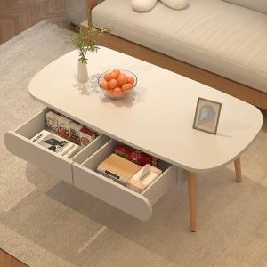 Yisheng | Small Household Guest Tea Table with Fruit Plate and Drawer