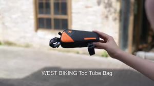 West Biking | Túi Đựng Đồ Xe Đạp Mini WEST BIKING 0.6L Chất Liệu Da PU Chống Nước Gắn Khung Xe Dành Cho Xe Đạp Đường Trường & MTB Túi Dụng Cụ Nhỏ Gọn Với Dây Đeo Silicon.