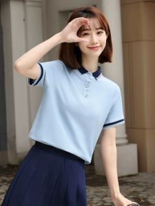Kindergarten Teacher Kindergarten Suit Polo Shirt Summer Clothes Teacher Pleated Skirt Business Suit Kindergarten Teacher Work Clothes Early Education Work Wear