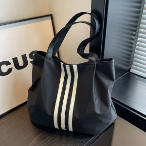 Casual Style Large Capacity Canvas Tote Bag