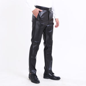 Waterproof Fleece Lined Thickened Motorcycle Riding Work Trousers for Men Spring Autumn Dirt Resistant Business Casual Long Pants