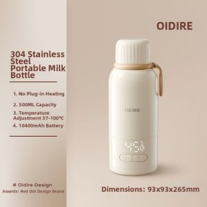 OIDIRE | Constant Temperature Portable Milk Warmer