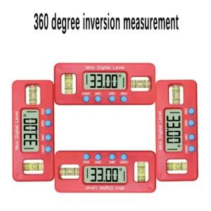 Inclinometer Display LCD Conveyor Digital Level Meter 90° Angle Measurement Inclinometer Neodymium Magnetic Base Level