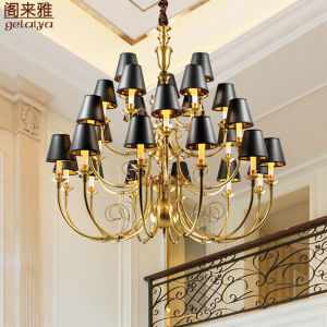 GELAIYA | Elegant Copper Hanging Light for Large Spaces