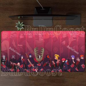 Bandai | Aakatsuki Naruto Mouse Pad Gaming Office Accessories Computer Keyboard Anime Desk Mat HD printing e-sports overlock XXL Mousepad