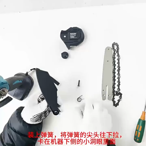 【Ready Stock】Mekitor 8 Inch Cordless Chainsaw Chainsaw Electric Pruning Saw Mini Electric chargeable Lithium battery Pruning Cutter