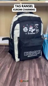 Tas Ransel Kuromi Charming Rangsel Backpack Punggung Anak Sekolah SD SMP Wanita Perempuan Korea TP26