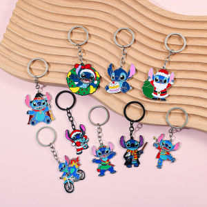 1/9pcs，As keychain gifts they can integrate Stitchs wonderful images into daily life.Add a touch of childlike fun to your trav