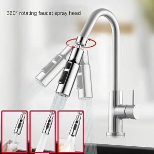 Kitchen Multi-function New Waterfall Three-mode Universal Swivel Extension Faucet Splash-proof Nozzle Sink