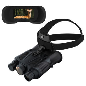 BekinTek WiFi GPS Helmet Mounted Night Vision Binoculars Full Color Head Mountable Optics Telescope Rechargeable  Goggles Full Dark Observing Support 2.4G WiFi Remote Viewing GPS Positioning   8x Digital Zoom 2.5K Video Record 15M Photo