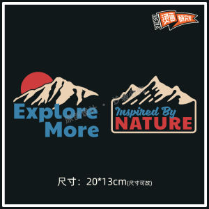 Heat Transfer Lettering Iron on Patch Outdoor Style Retro Personalized Trendy Brand New 2023 Home Sewing DIY Accessories