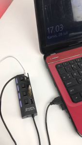 USB Hub 4 Port Output On Off Saklar 4IN1 2.0 High Speed 4 IN 1 PNP