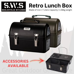 WELLHIKE SWS Retro Metal Lunch Box Wilderness 7L Outdoor Camping Items Coffee Tea Storage Tool Box