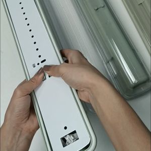 FourCJH T8 Outdoor Fixture Single Double Ended 1200mm Tube Light Box Type Fluorescent for Outdoor Light
