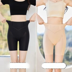 Miiow | Cat Woman High Waist Slimming Summer Safety Pants Womens Underwear Ice Silk Seamless Anti-Light Base Layer Pants