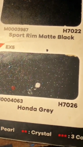 [ HONDA EX5 HONDA GREY ] 2K Paint H7026 CW Aikka Spray 370ml DIY Coverset Paint Cat Motor