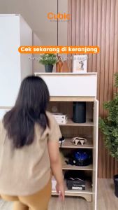 Cubic Lemari Sepatu Minimalis / Rak Sepatu / MILANO LS 60