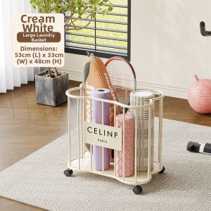 Multi-purpose Storage Rack Moveable Gym Equipment Organizer