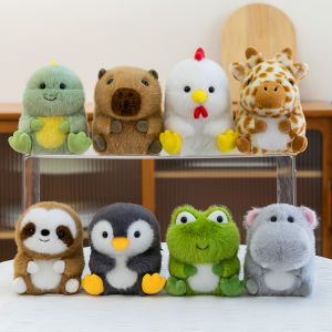 ตุ๊กตาสัตว์นั่งน่ารัก ขนาด 15 ซม. ซีรีส์สัตว์ตั้งโต๊ะ ของตกแต่งบริษัท กบ โคอาล่า ลิง ตุ๊กตาเนียนนุ่ม ของขวัญสุดน่ารัก