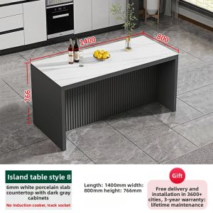 XUANXIAOZHIHOU | Italian Flushed Kitchen Island Countertable Marble Dining Table For Compact Homes Luxurious Small Spaces