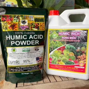 Combo HUMIC MỸ 1kg Và HUMIC RICH RONG BIỂN 5 Lít – Dưỡng Cây Khỏe Ra Rễ Cực Nhanh Đâm Chồi Mạnh