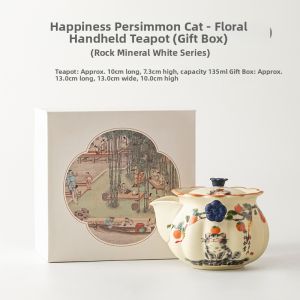 Elegant Household Tea Pot Ceramic Heat-Insulating