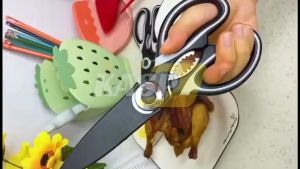 Multifunction Kitchen Scissors With Protective Case Shear Tool For Poultry Fish Vegetables Herbs And Bones