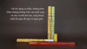 Trầm Hương Thanh Cao Cấp Không Tăm Nhang Xanh Hộp 20g ~85 Cây – Thơm Lâu Nguyên Chất – Thưởng Trầm