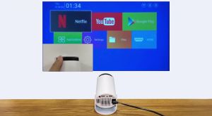 Proyektor Viuio HY300 8000Lumens LED Portabel Android 11.0 Full HD 1080P WIFI 2.4G & 5G BT5.0