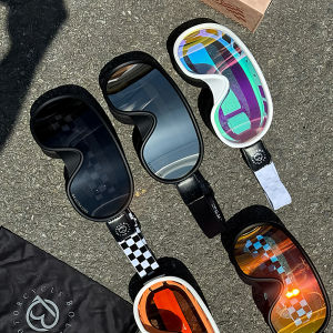 แว่นตาสำหรับหมวกกันน็อคมอเตอร์ไซค์ BOLLFORetro รุ่น Jet สไตล์วินเทจ สำหรับขี่มอเตอร์ไซค์ สกู๊ตเตอร์ แว่นตาเปลี่ยนสีอัจฉริยะ แว่นตาสำหรับขับขี่ออฟโรด