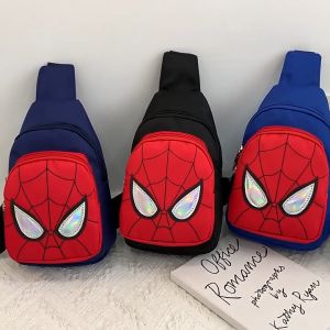 Túi đeo chéo bé trai 3-10 tuổi hình người nhện túi bao tử bé trai vải nylon ngăn để đồ siêu rộng Pama STORE PK85