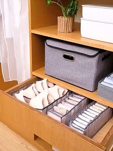 YINDIAO Clothes Storage Boxes Nylon Closet Jeans Clothes Drawer Organizer Washable Drawer Organizers Wardrobe Clothes Organizer