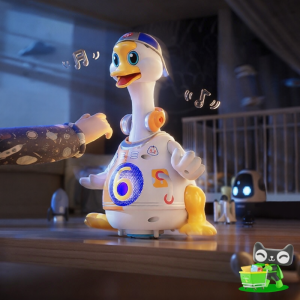 Early Education Guiding Duckling Baby Toy Swing Head up Training Year Old Gifts Intelligence Development Crawling Assistance