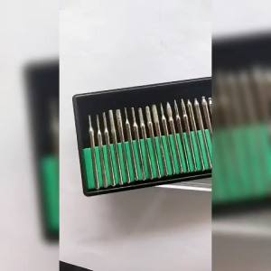 MATA BOR INTAN 30PCS + BOX KOTAK PEDICURE BATU matabor drill tuner mini grinder diamond burr intan ukir 30 pcs