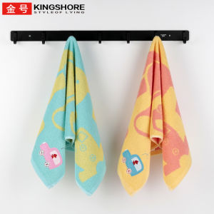 Pure Cotton Baby Towel Absorbent Non-shedding Cute Cartoon Face Wash Towel for Children Toddler Bath Towel Soft Fabric