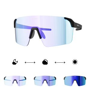 INBIKE | Anti-Fog Photochromic Colorful Frameless Cycling Glasses
