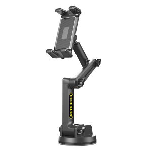 Shockproof Long Arm Suction Mount Heavy Duty Holder for Foldable/ Phones & Tablets Fits Truck Windshield Dashboard & Desktop