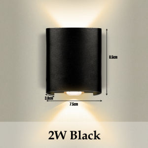 LED Wall Light AC110V-220V Outdoor Waterproof Home Decoration Up Down Wall Interior Lamp Living Room Bedroom Stairs Lighting
