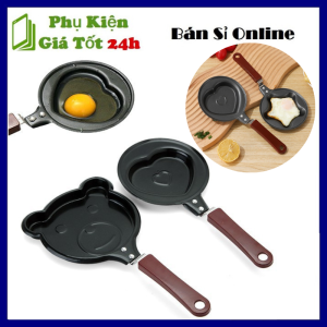 Chảo Chiên Trứng mini Tạo Hình Ngộ Nghĩnh - Chảo Chống Dính Chiên Rán Trứng Chất Liệu Gang Bền Bỉ - Khay Chiên Trứng Có Tay Cầm Làm Bánh Tạo Nhiều Hình Cute