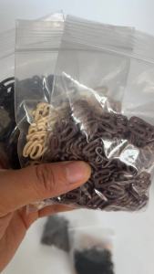 Plastic S Hooks Sewing on Elastic Band for Making Adjustable Wig Caps