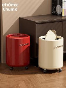 CHUMX | Luxurious Living Room Trash Bin With Wheels