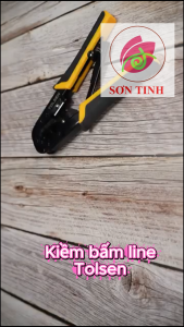 Kìm bấm line điện thoại  dây mạng tolsen 38054 (185mm)